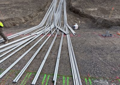 Underground Electrical Coordination – Electrical Building | Redmond Wetland Facilities
BIM coordination for a high-density electrical environment with 100% underground power and control systems, multi-cabinet panel openings, and Trimble point layout — reducing field errors and installation time significantly.